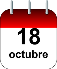 calendario 18 octubre